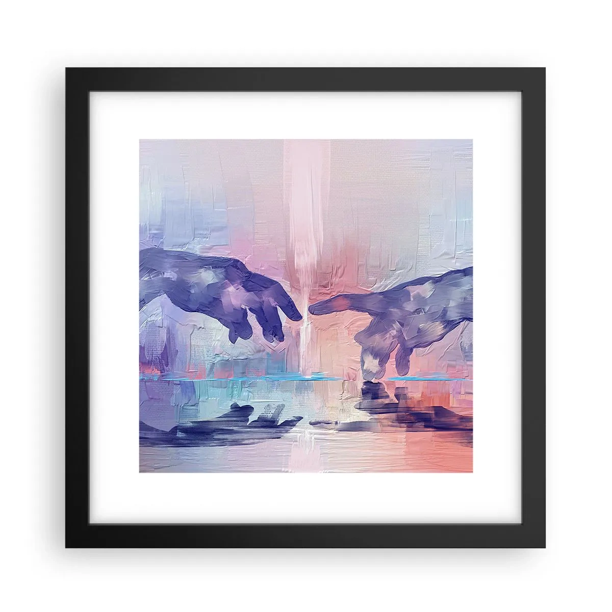 Plakat w czarnej ramie - Boska iskra życia - 30x30 cm