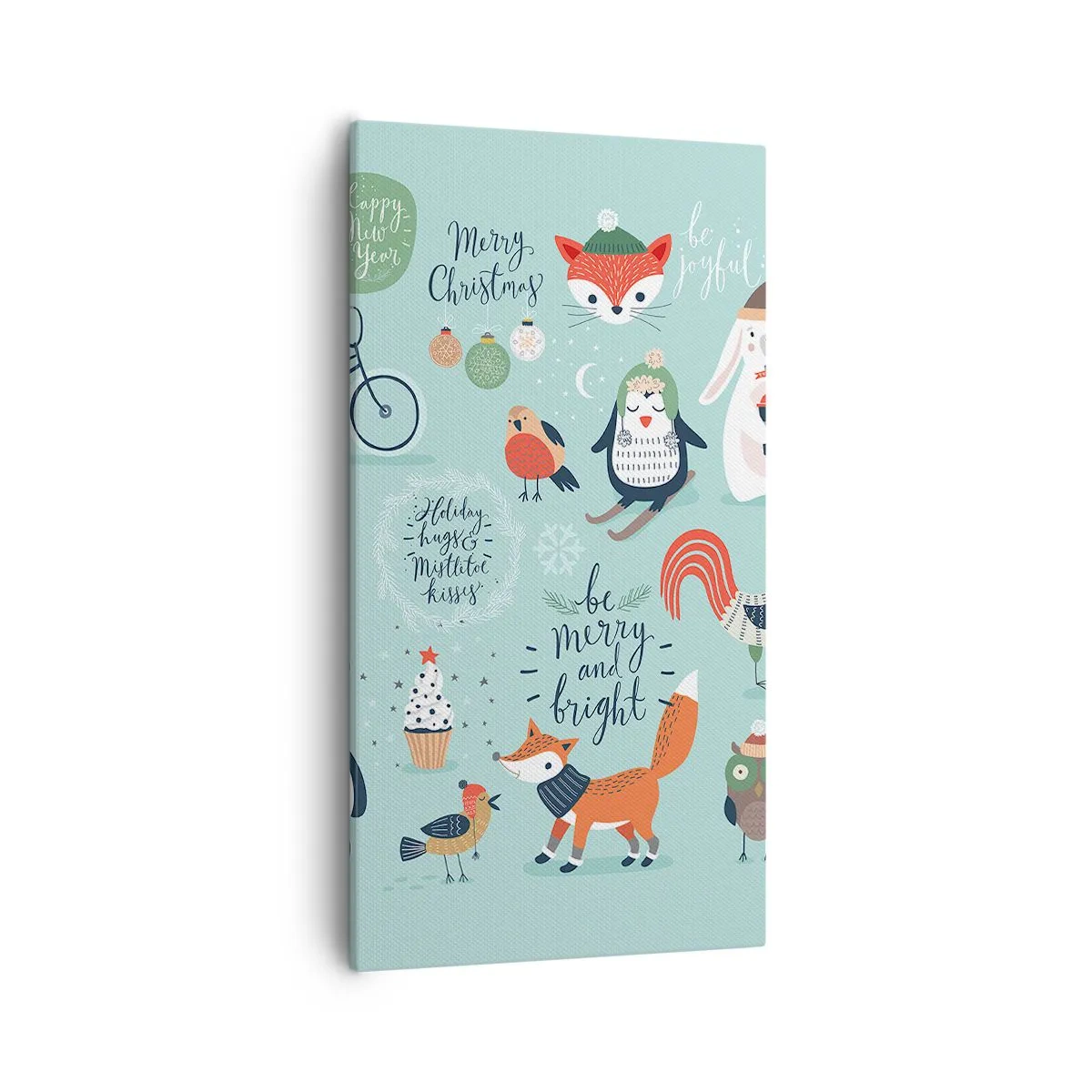 Obraz na płótnie - Niech zawsze już będą święta! - 55x100 cm