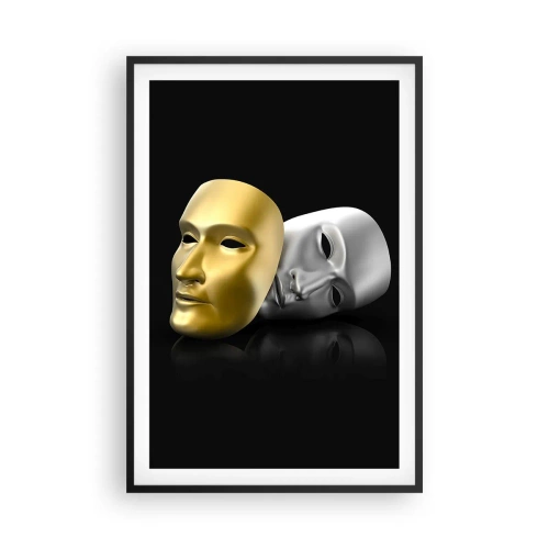 Plakat w czarnej ramie - Życie to jest teatr - 61x91 cm