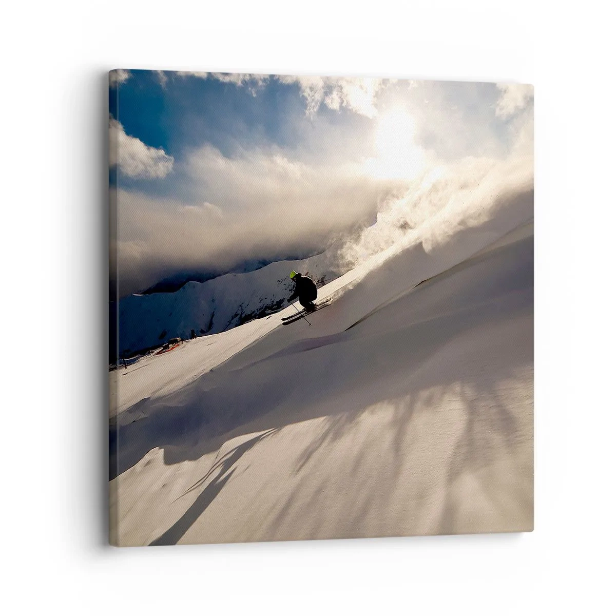 Obraz na płótnie - Podjęte wyzwanie gór - 30x30 cm