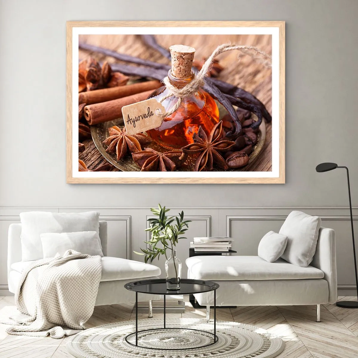 Plakat w ramie jasny dąb - Ku jedności ciała i ducha - 40x30 cm