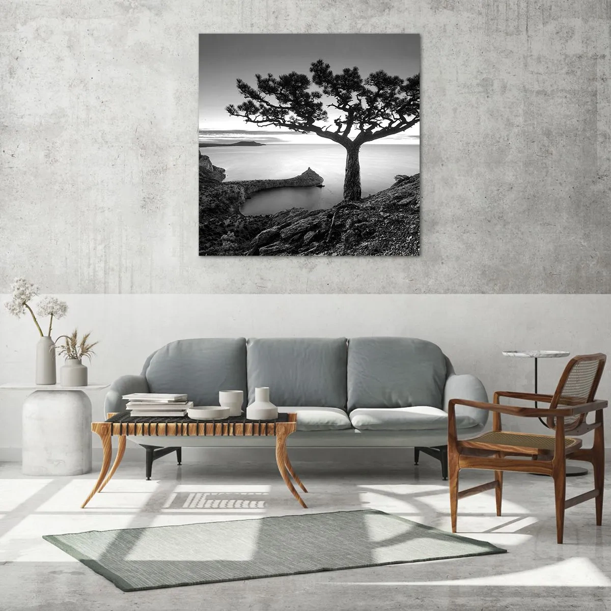 Obraz na szkle - Spokój aż po horyzont - 40x40 cm