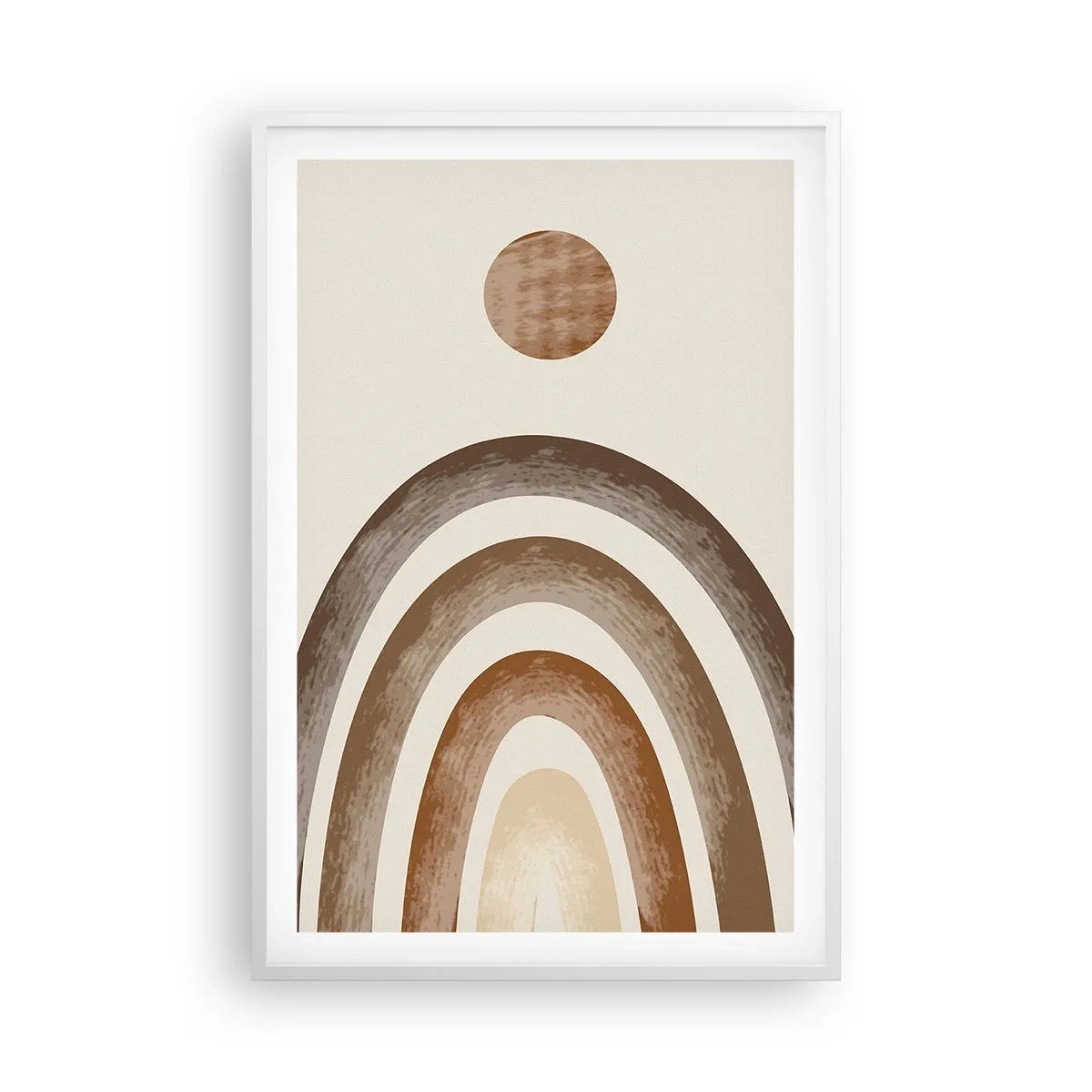 Plakat w białej ramie - W odległej galaktyce - 61x91 cm