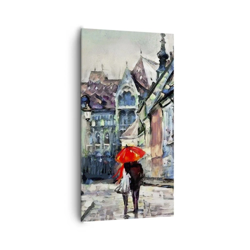 Obraz na płótnie - Deszcz dla dwojga - 65x120 cm