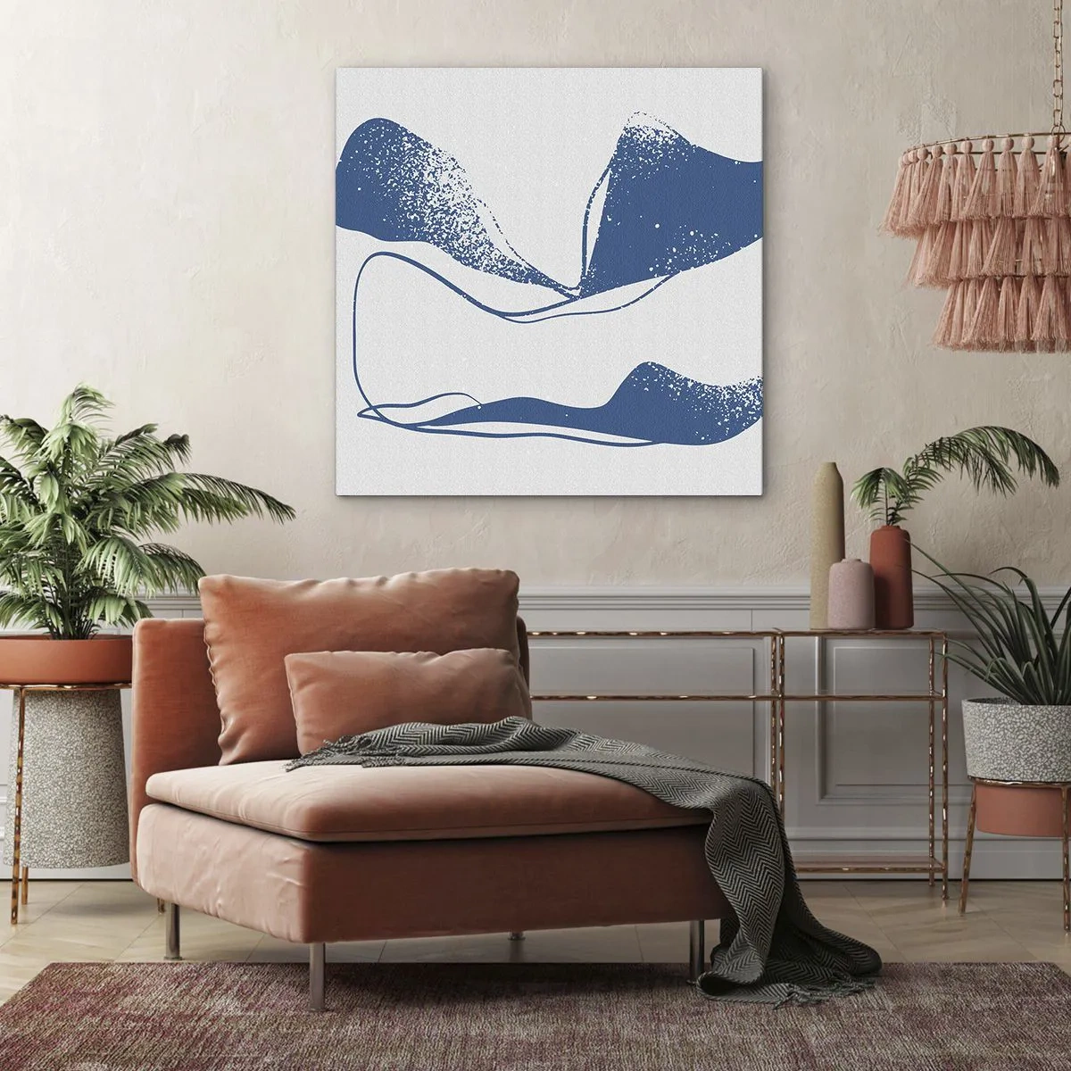 Obraz na płótnie - Abstrakcja uskrzydlona - 70x70 cm