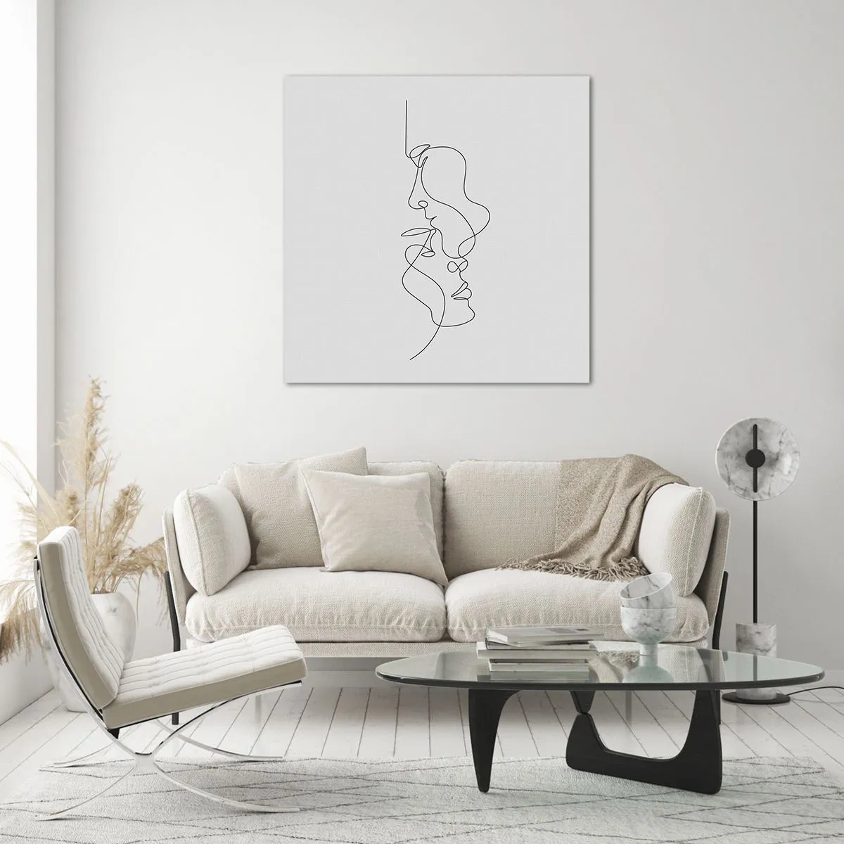 Obraz na szkle - Żar rzewnych żądz - 70x70 cm