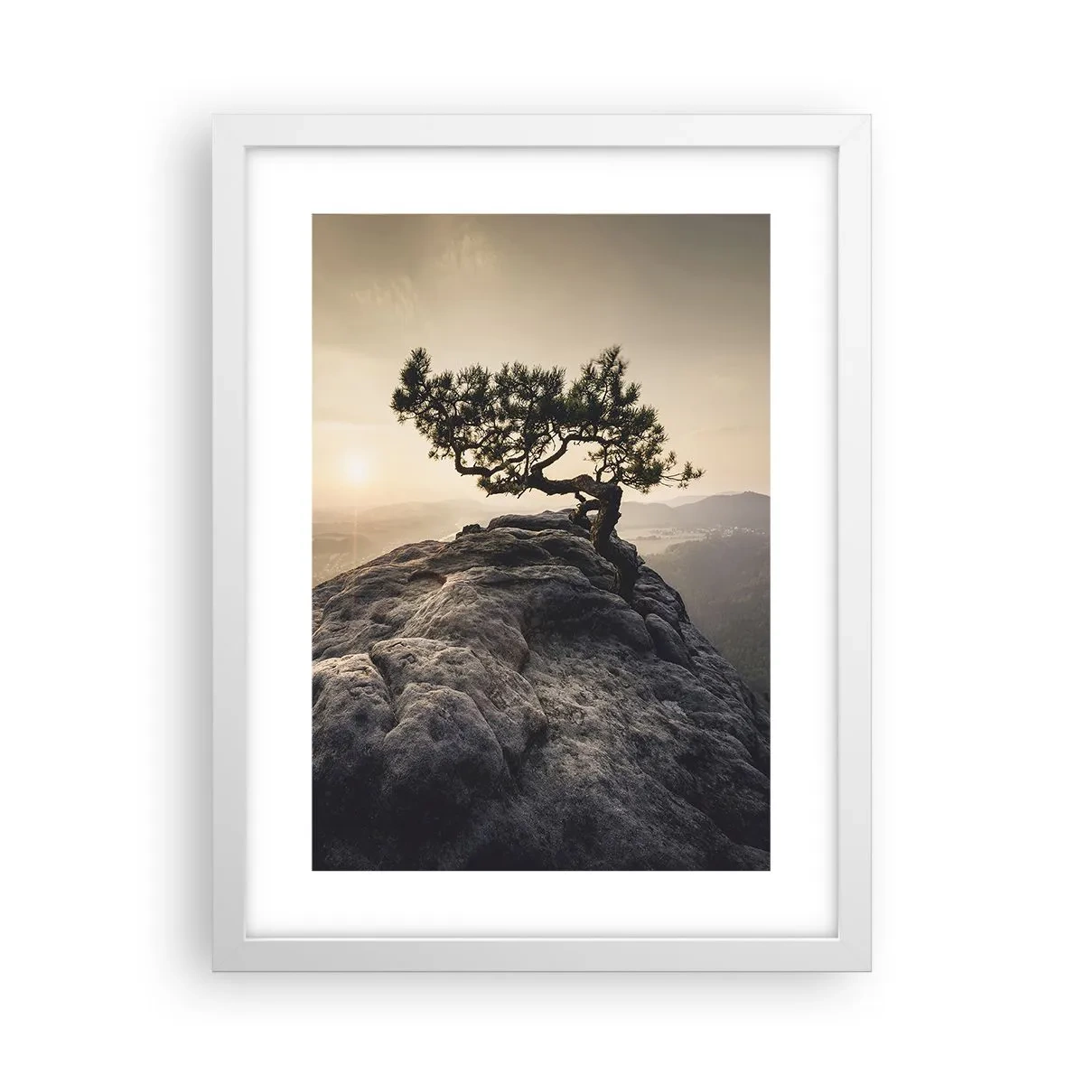 Plakat w białej ramie - Życie zawsze zwycięża - 30x40 cm