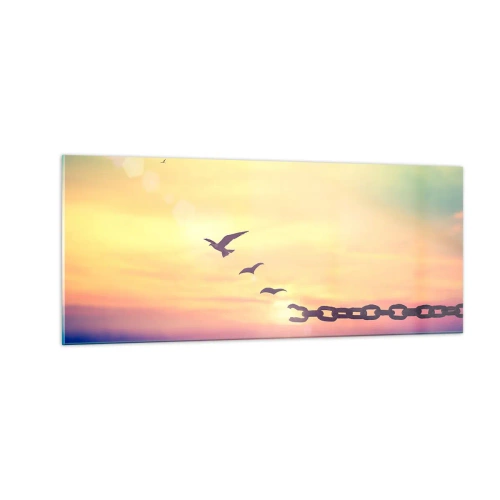 Obraz na szkle - Zwycięstwo wolności - 100x40 cm