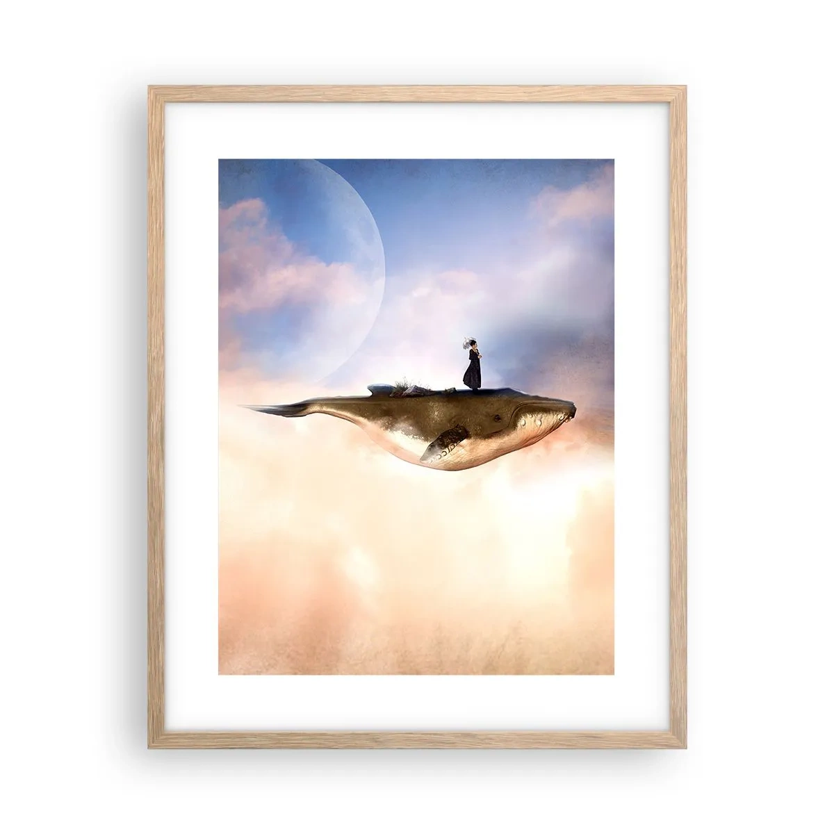 Plakat w ramie jasny dąb - Nadrealna podróż - 40x50 cm