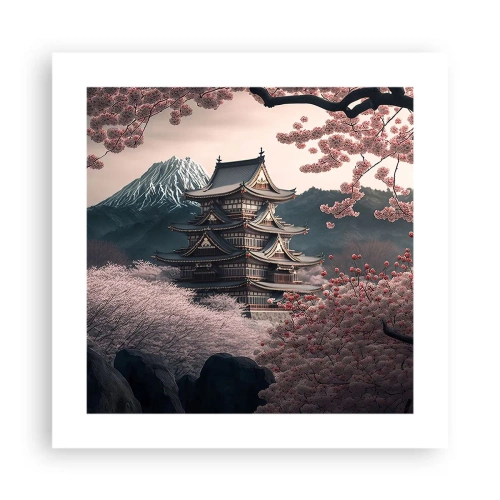 Plakat - Kraj kwitnącej wiśni - 40x40 cm