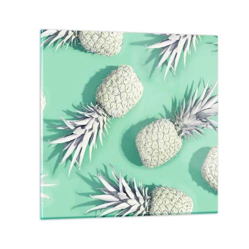 Obraz na szkle - świetnie komponują się z miętą - 70x70 cm