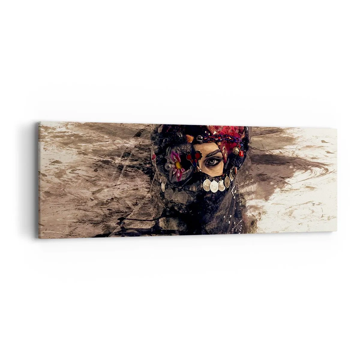 Obraz na płótnie - Co najmniej niepokojąca - 90x30 cm