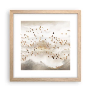 Plakat w ramie jasny dąb - Już czas… - 30x30 cm
