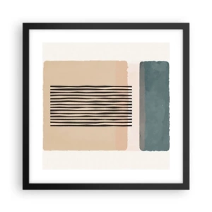 Plakat w czarnej ramie - Wszystko w porządku - 40x40 cm