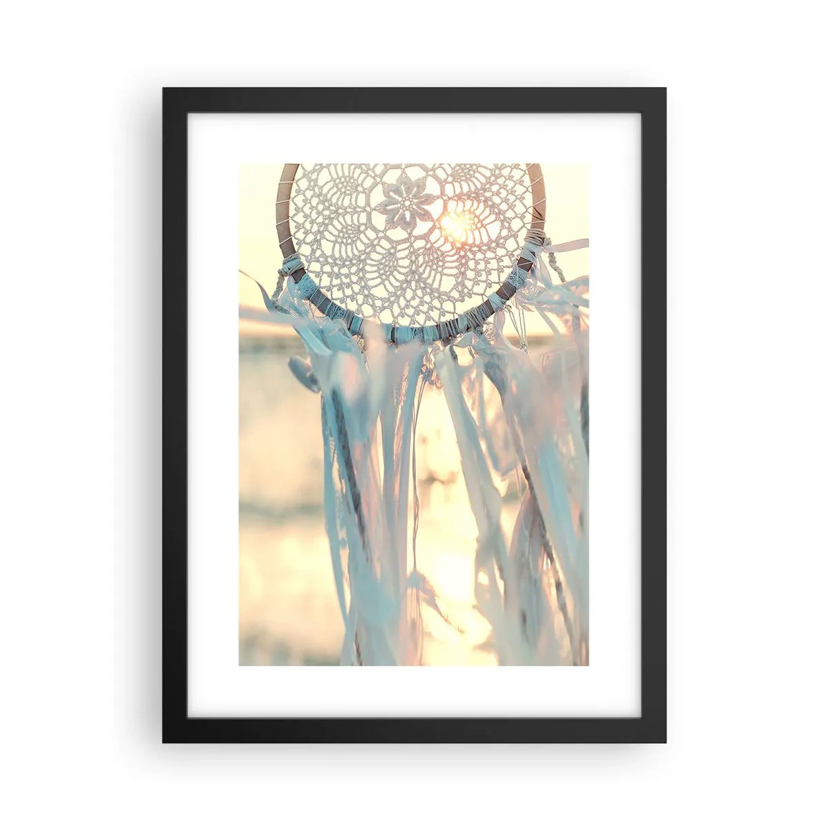 Plakat w czarnej ramie - Koronkowy totem - 30x40 cm