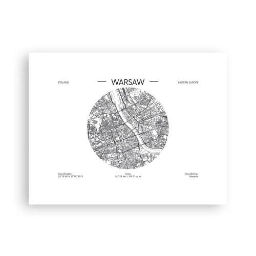 Plakat - Anatomia Warszawy - 40x30 cm