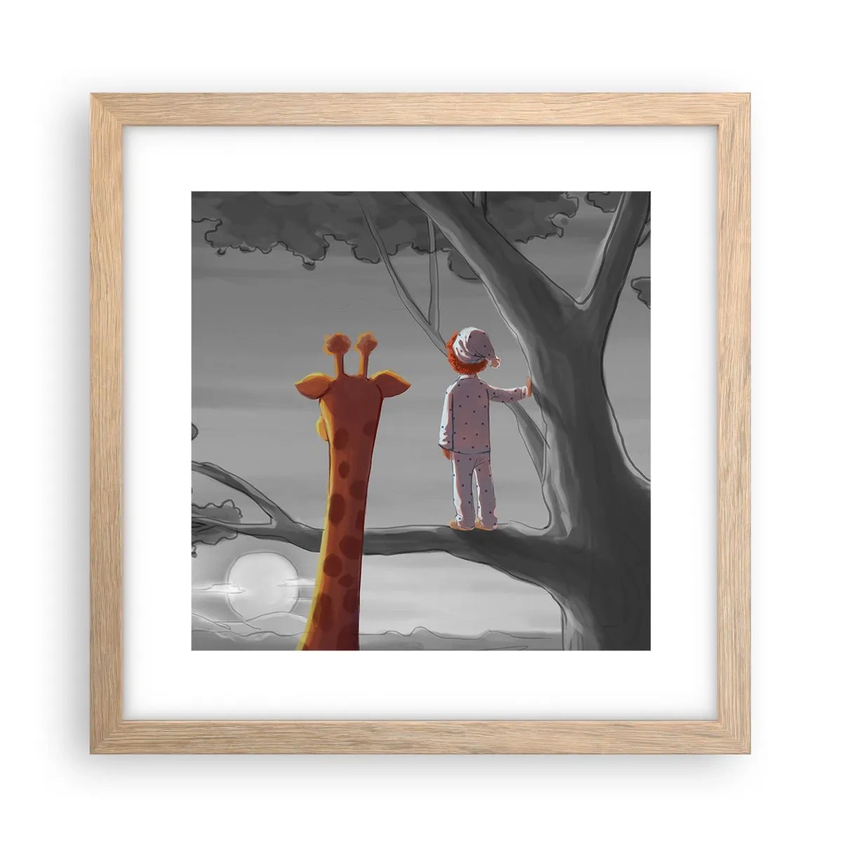 Plakat w ramie jasny dąb - To się naprawdę dzieje - 30x30 cm