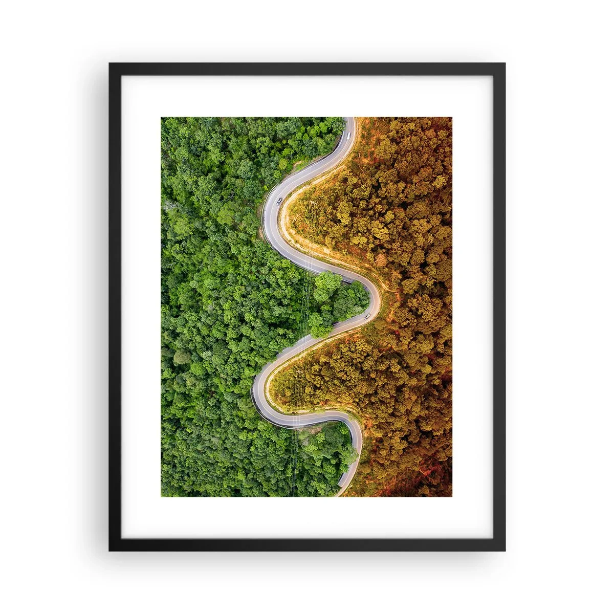 Plakat w czarnej ramie - Granice i przełomy - 40x50 cm