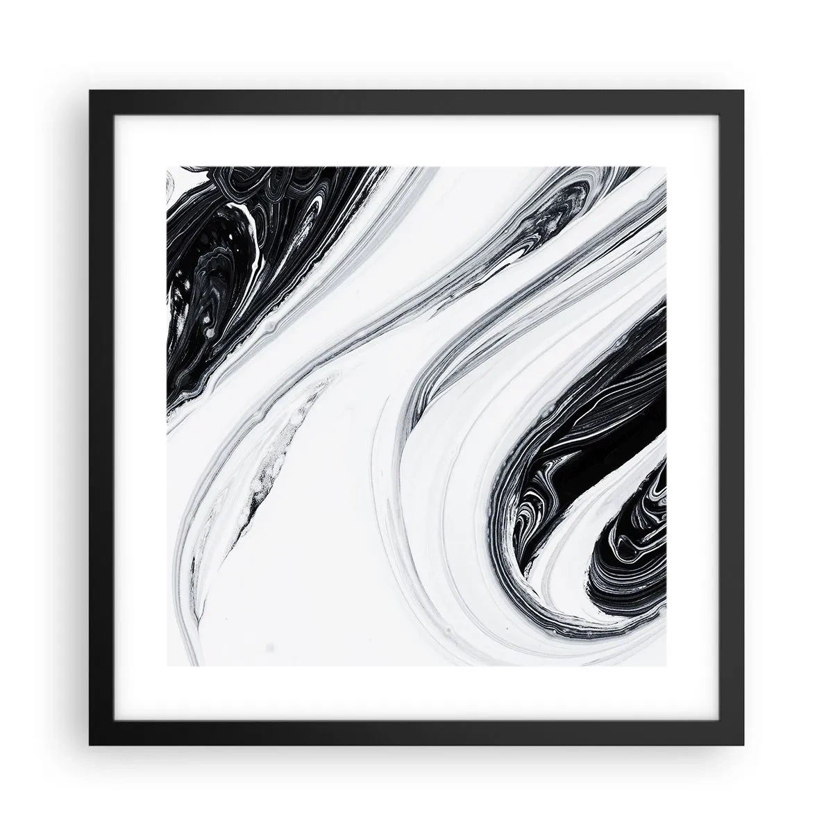 Plakat w czarnej ramie - Połączenie przeciwieństw - 40x40 cm