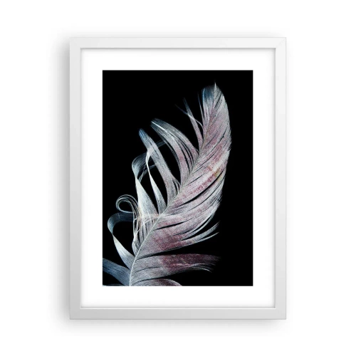 Plakat w białej ramie - Pomyśl o dotyku - 30x40 cm
