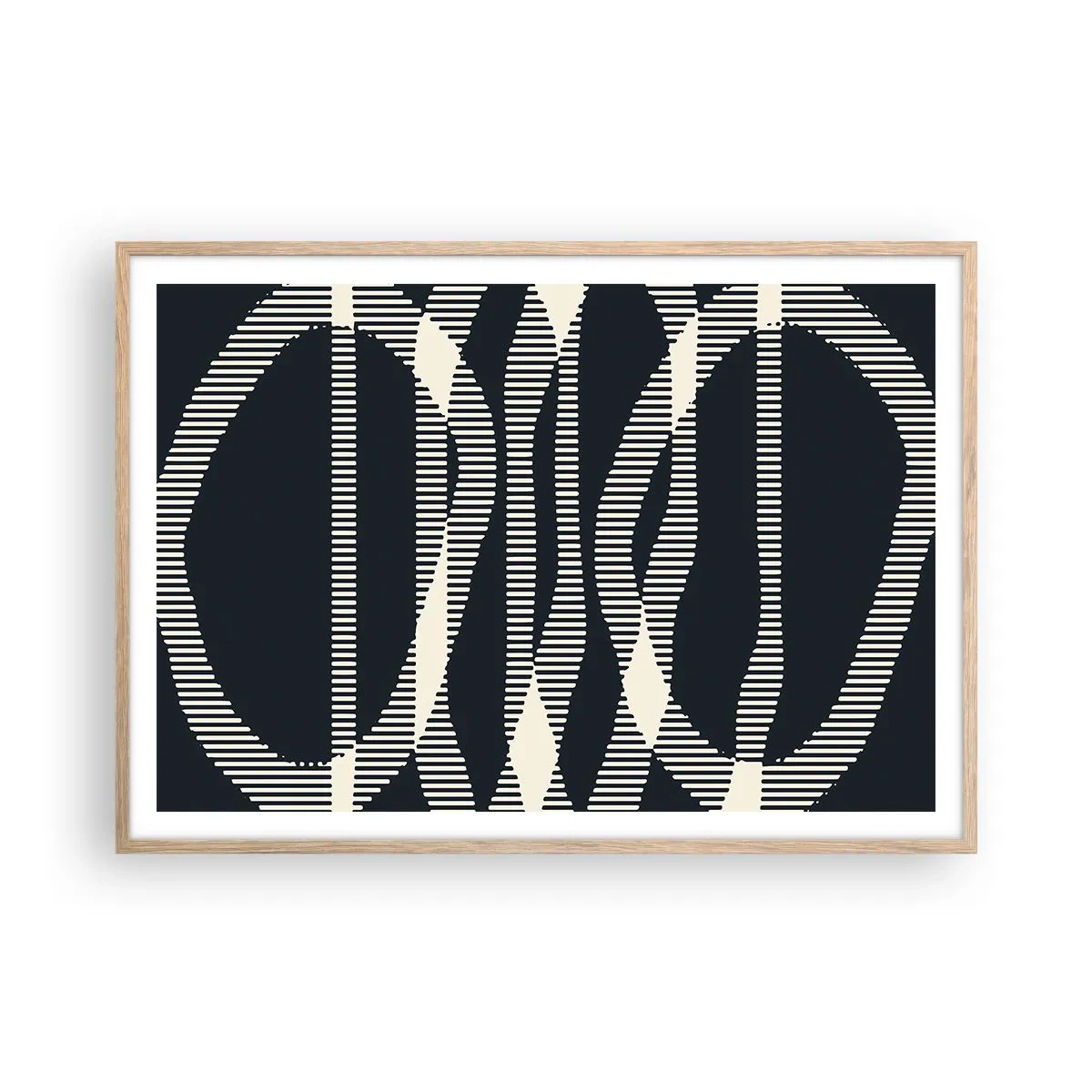 Plakat w ramie jasny dąb - Próba przełamania ciemności - 100x70 cm