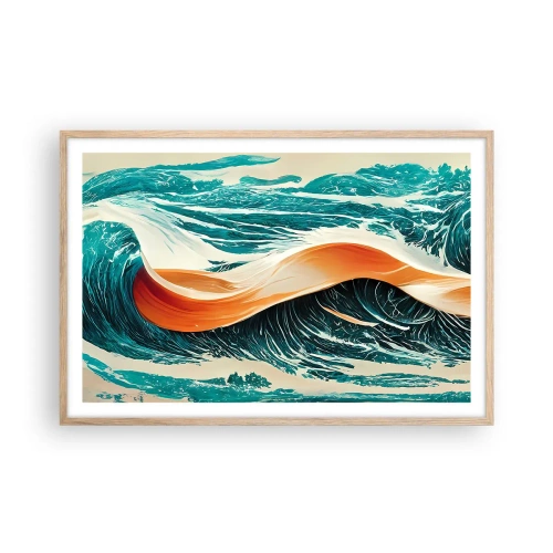 Plakat w ramie jasny dąb - Sen surfera - 91x61 cm