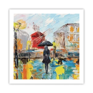 Plakat - Paryskie legendy - 60x60 cm