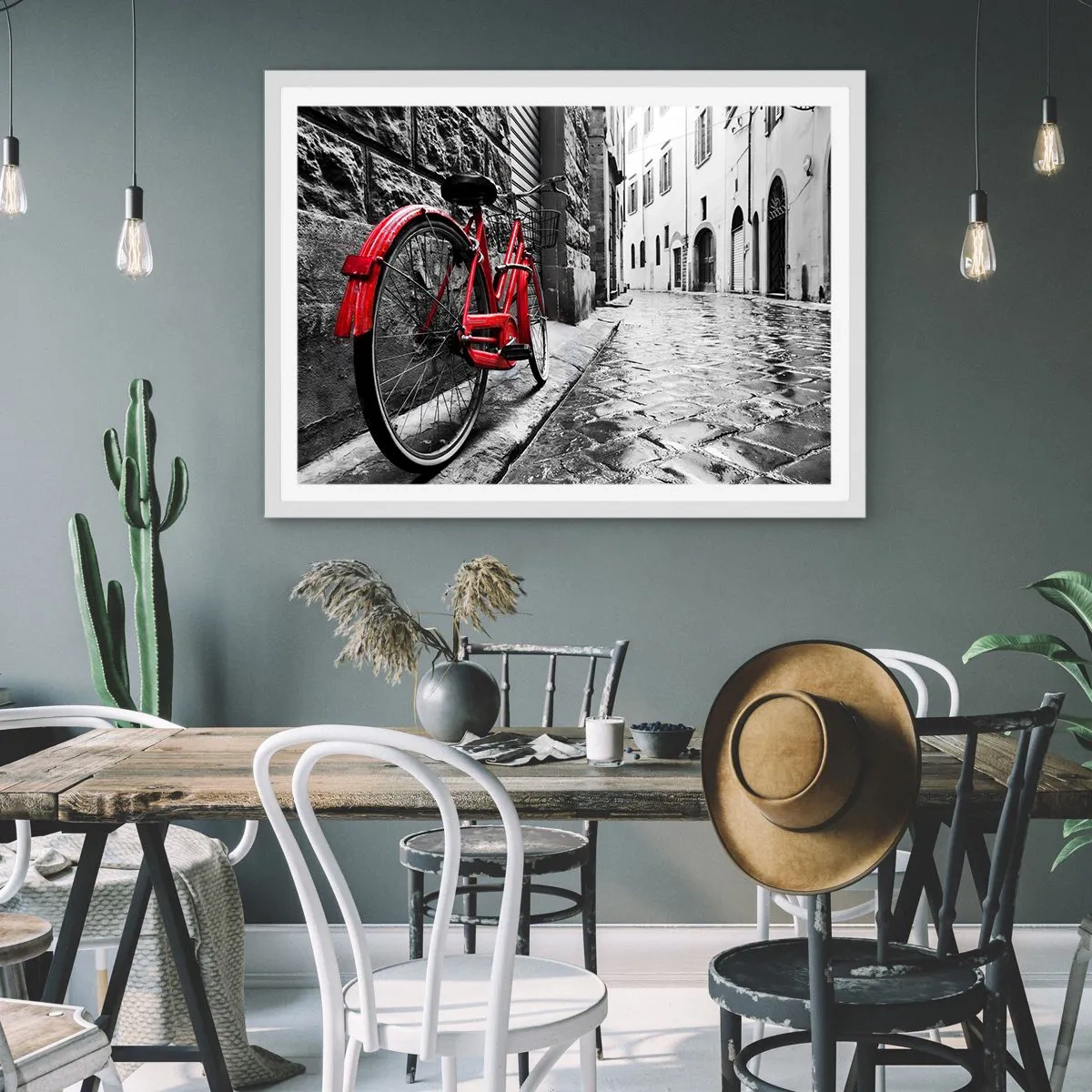 Plakat w białej ramie - Prawdziwe piękno się nie starzeje - 50x40 cm