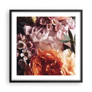 Plakat w czarnej ramie - Otulone pięknem - 50x50 cm