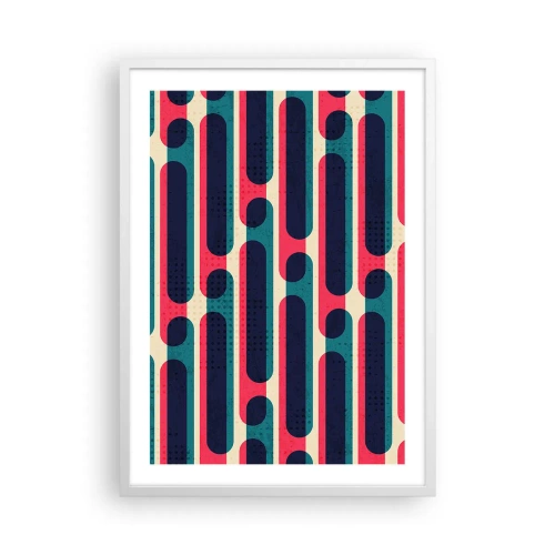 Plakat w białej ramie - W głąb i do przodu - 50x70 cm