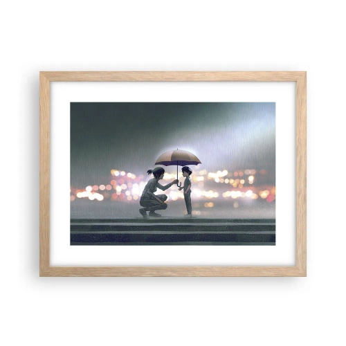 Plakat w ramie jasny dąb - I już jest wszystko dobrze - 40x30 cm