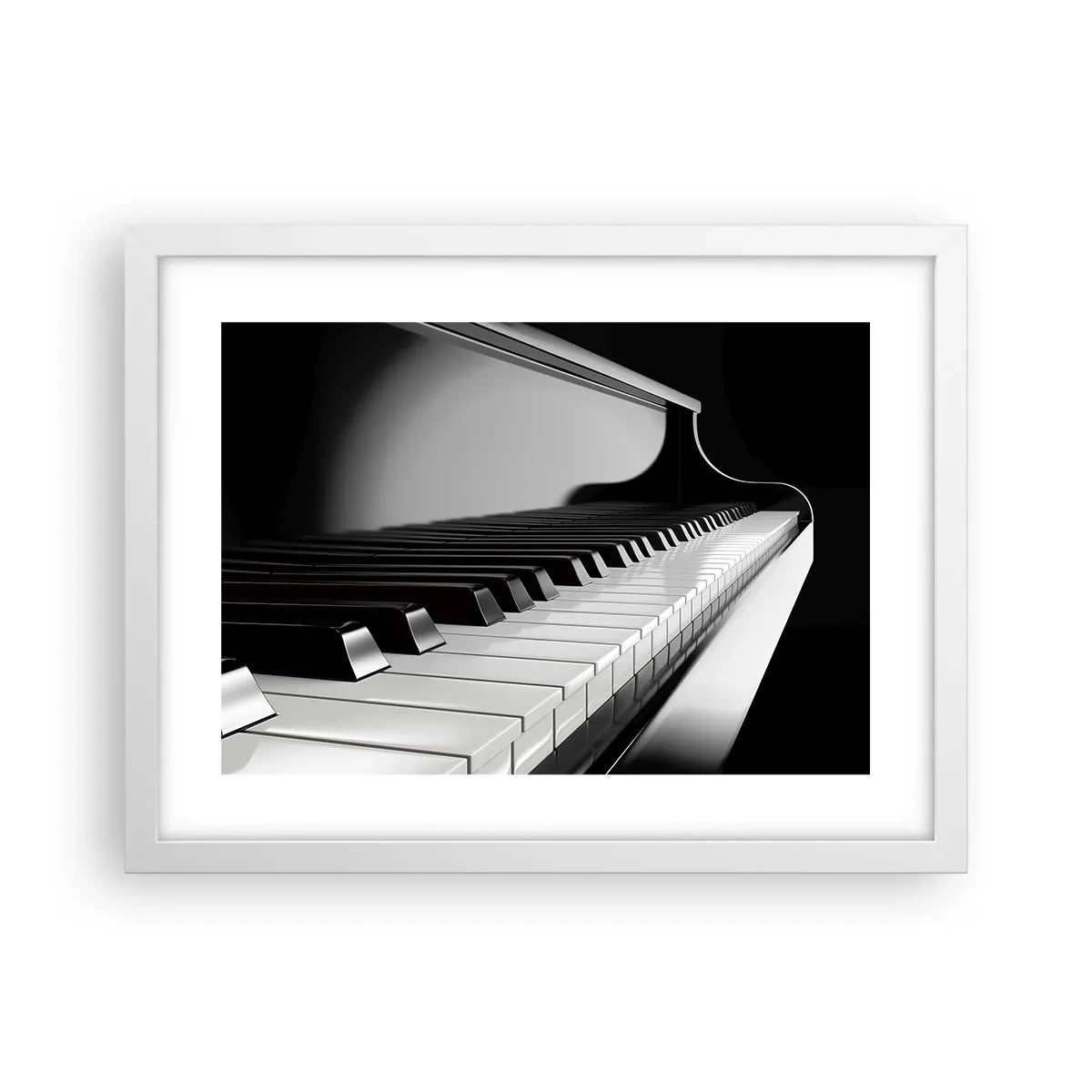 Plakat w białej ramie - Harmonia kształtów i barw - 40x30 cm