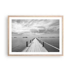 Plakat w ramie jasny dąb - A może podróż… - 70x50 cm