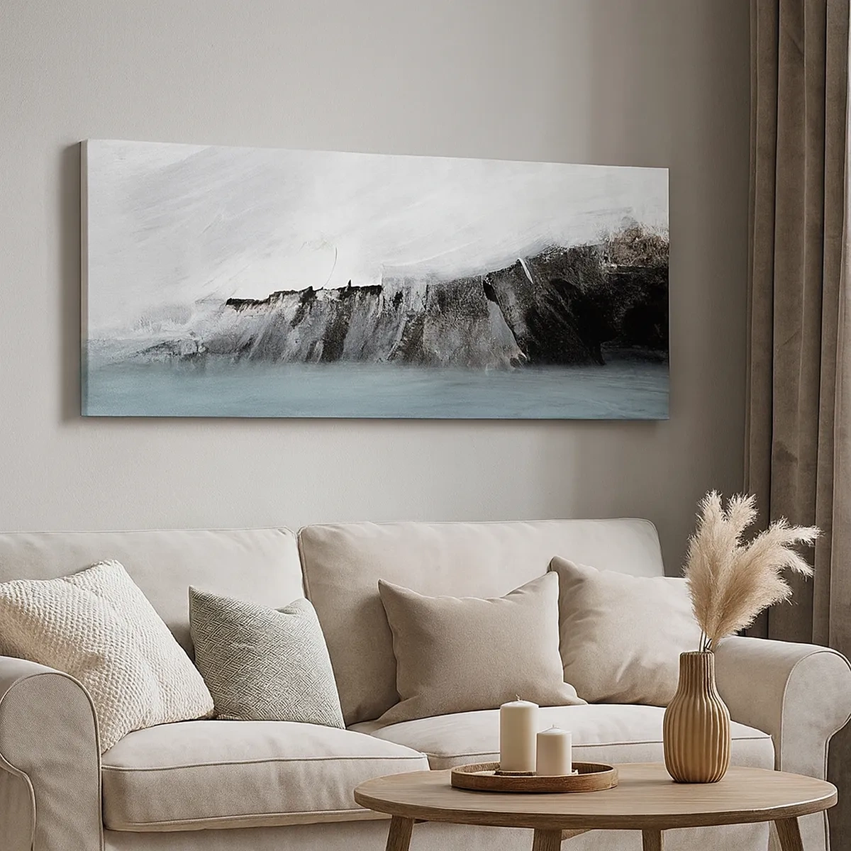 Obraz na płótnie - Woda – ziemia: starcie żywiołów - 30x30 cm