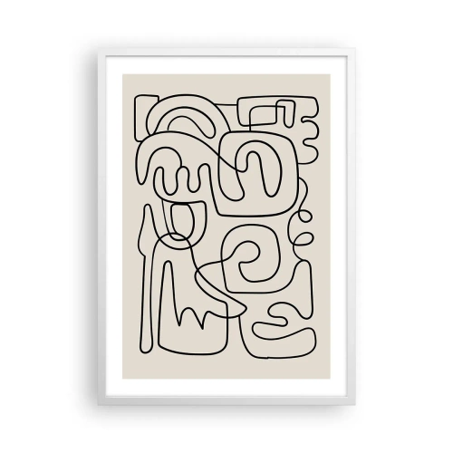 Plakat w białej ramie - Po śladzie - 50x70 cm