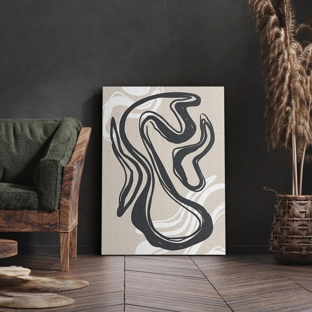 Obraz na płótnie - Ekspresja zwielokrotniona - 55x100 cm