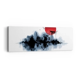 Obraz na płótnie - Japoński widok - 90x30 cm