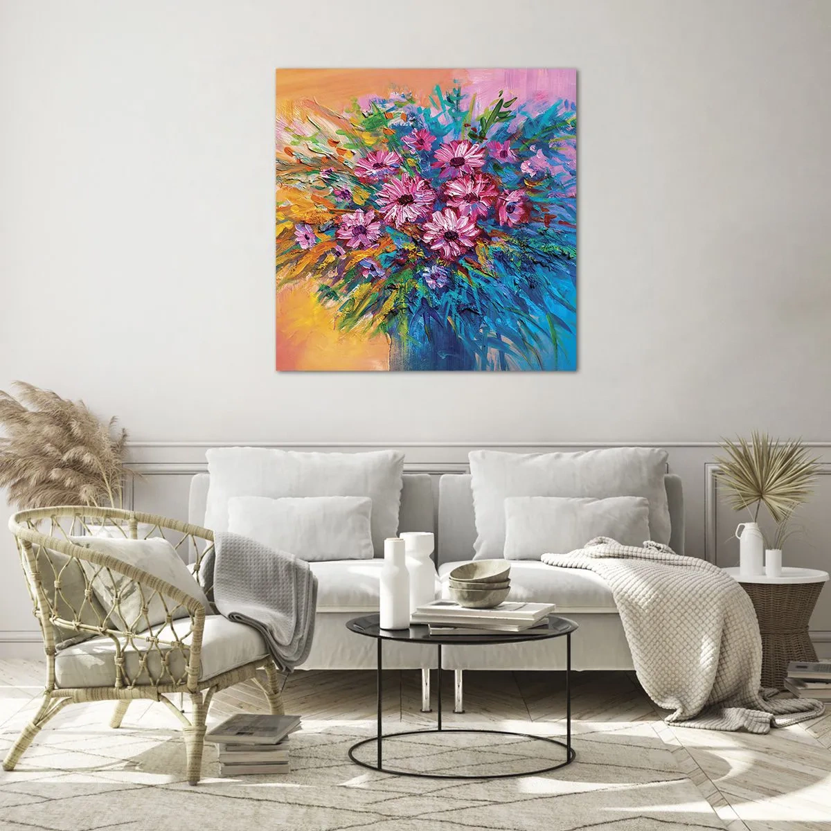 Obraz na szkle - Energia życia - 50x50 cm