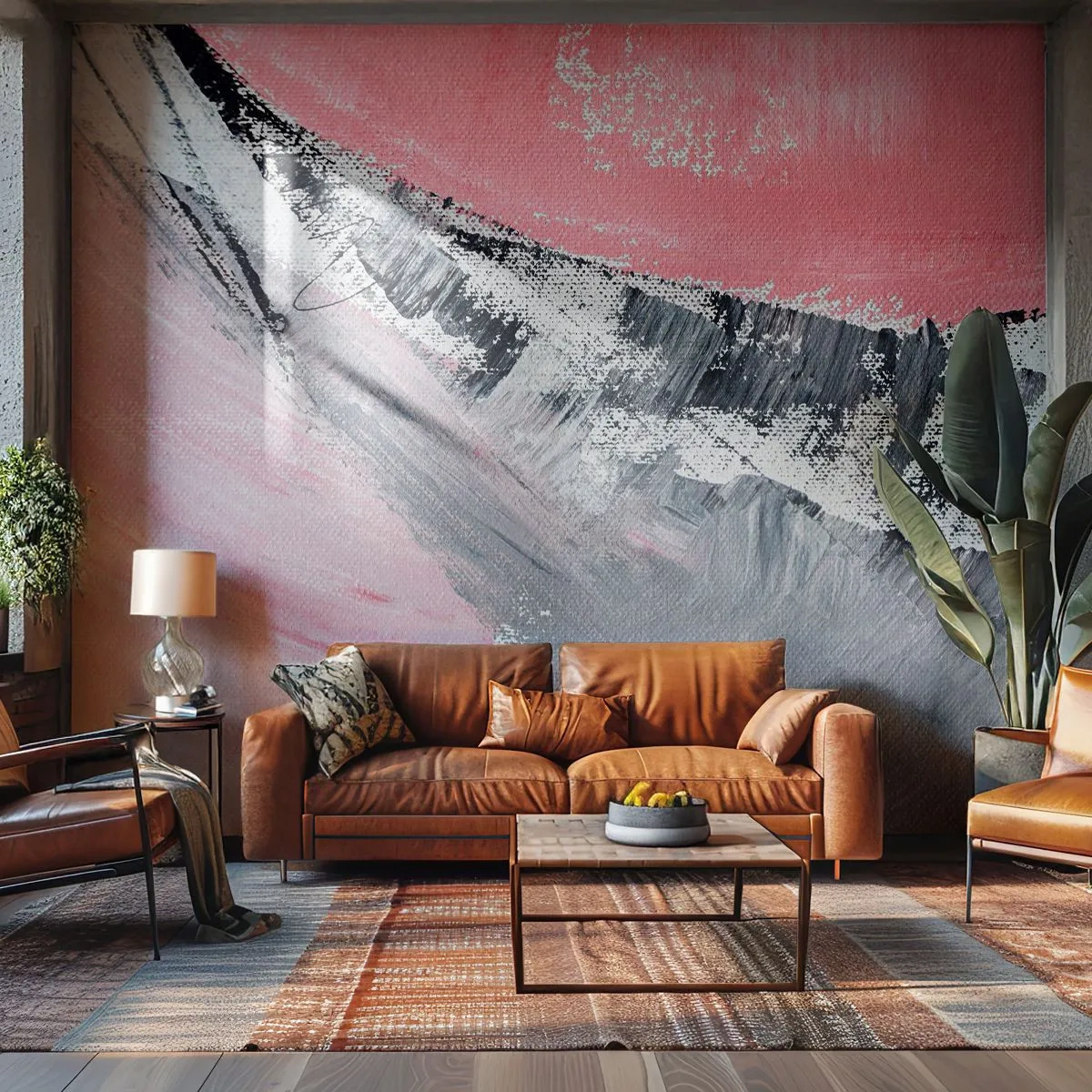 Fototapeta Standard Eco - Kompozycja dopasowana - Abstrakcja, Sztuka, Pastelowe Kolory - 350x256 cm