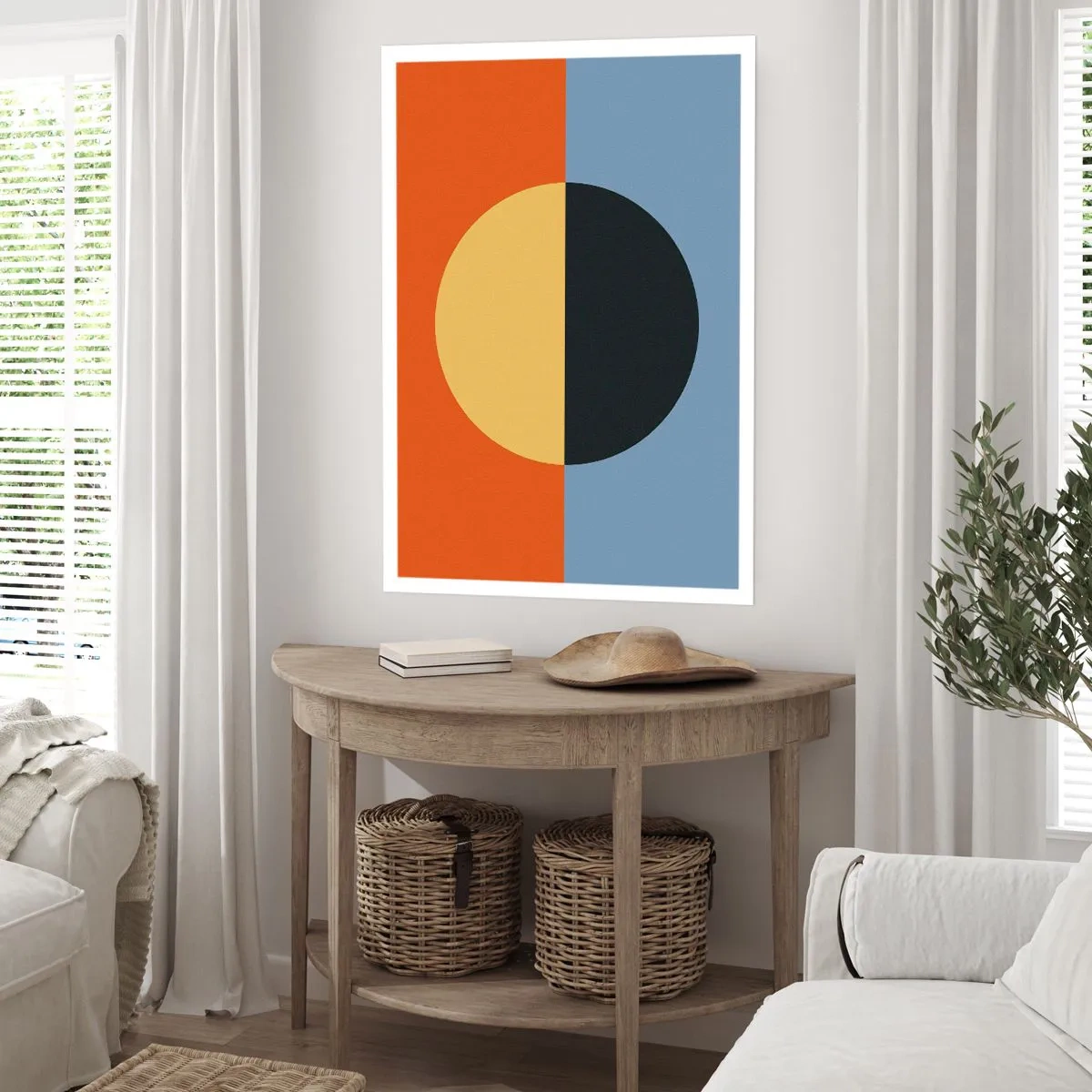 Plakat - Kompozycja ciepła i chłodu - 30x40 cm