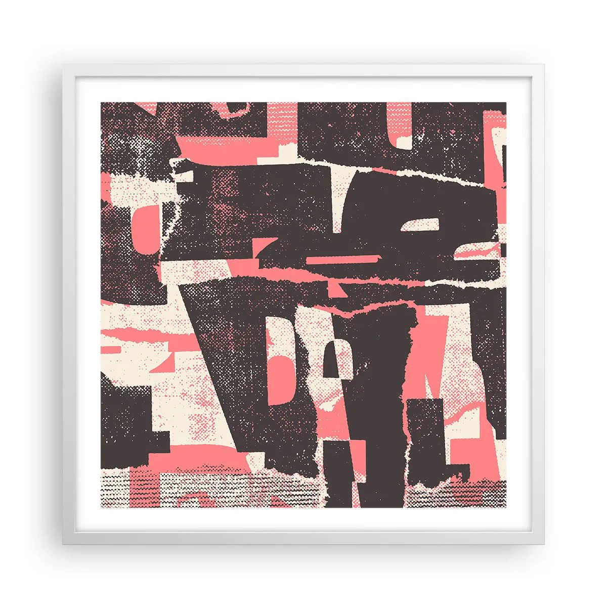 Plakat w białej ramie - Cały ten zgiełk - 60x60 cm
