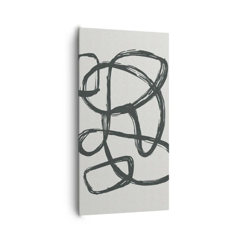 Obraz na płótnie - Zapętlona abstrakcja - 65x120 cm