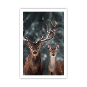 Plakat - Pan lasu z małżonką - 61x91 cm