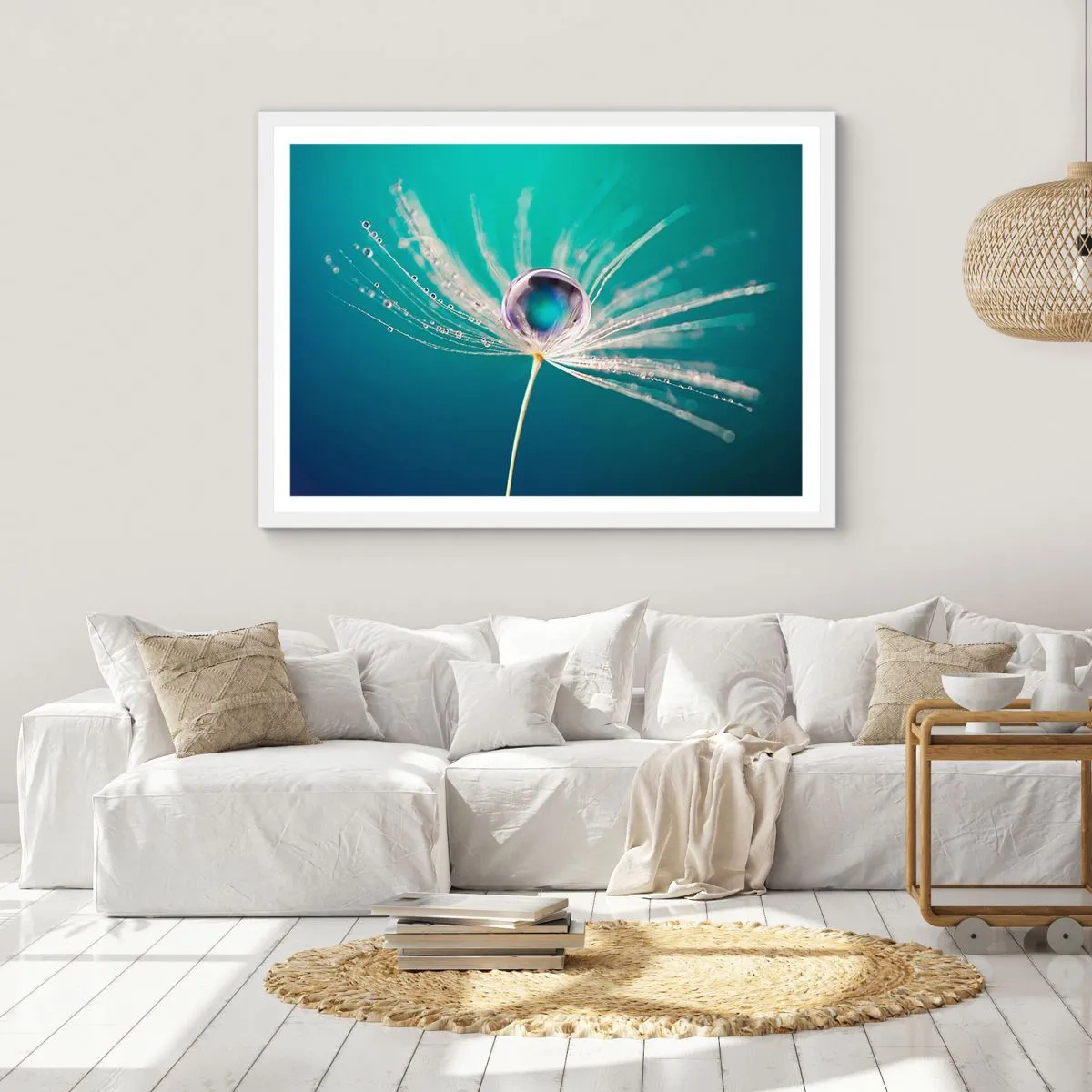 Plakat w białej ramie - Mistyczna chwila - 40x30 cm
