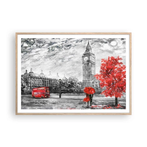 Plakat w ramie jasny dąb - Ekscytujący dzień - 100x70 cm