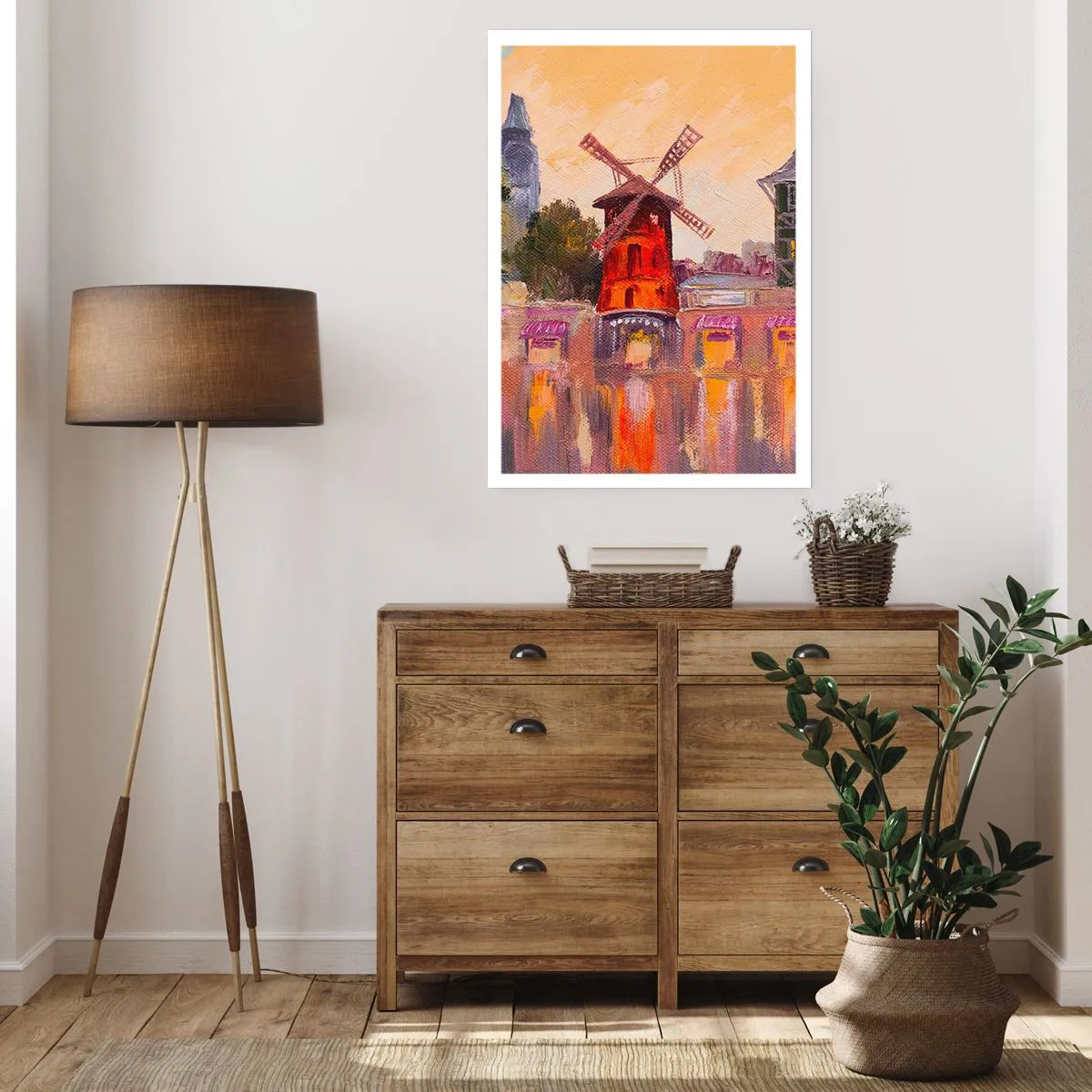 Plakat - Paryskie ikony – Moulin Rouge - 70x100 cm