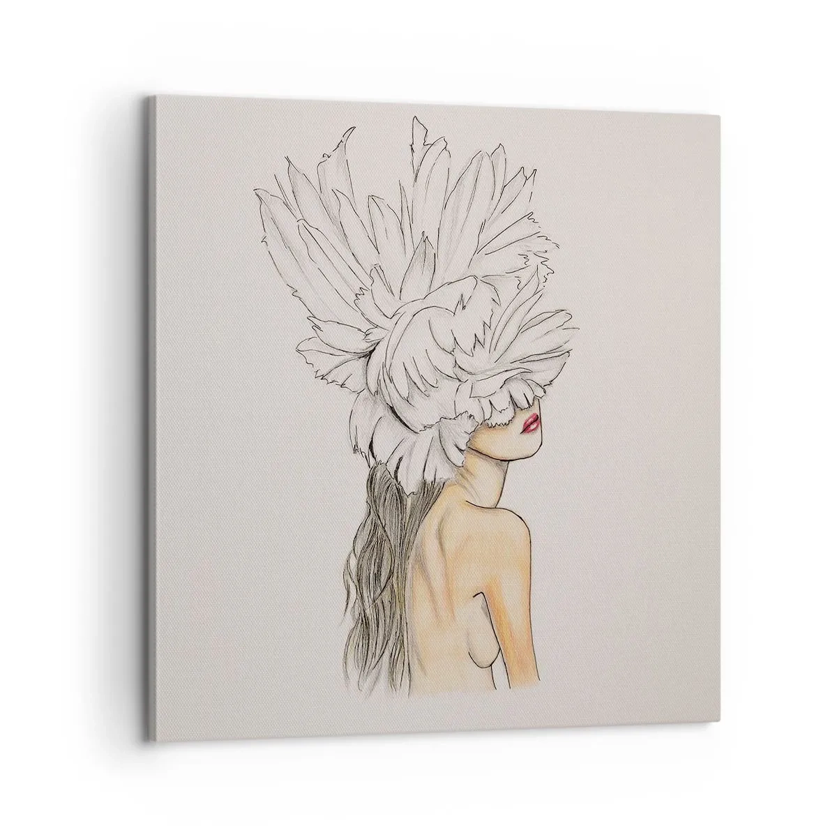 Obraz na płótnie - Piękność ukoronowana - 60x60 cm