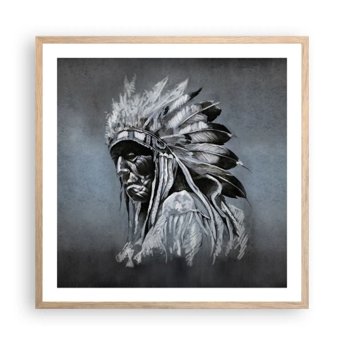 Plakat w ramie jasny dąb - Powrót do korzeni - 60x60 cm