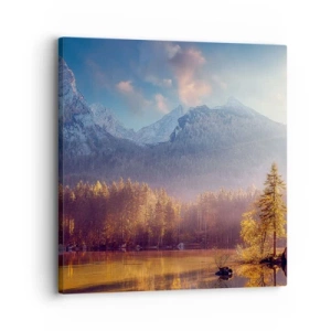 Obraz na płótnie - W górach i dolinach - 30x30 cm