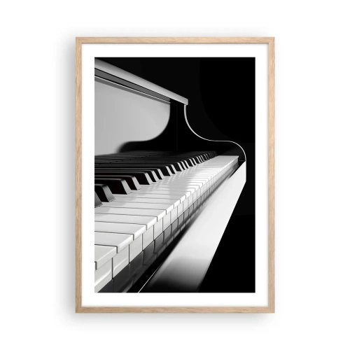 Plakat w ramie jasny dąb - Harmonia kształtów i barw - 50x70 cm